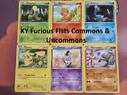 XY Furious Fists Commons & Uncommons Pokemon Cards - Image 1