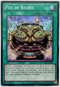 SECE-EN063 Pot of Riches - Secret Rare Unlimited Lightly Played YuGiOh Card - Image 1