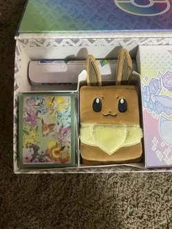 Prismatic Evolutions UPC Eevee Deck Box Sleeves And Play Mat -- NO Cards - Image 1