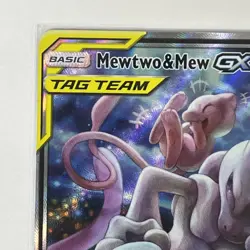 Mewtwo & Mew Tag Team GX SM191 Alternate Full Art Promo Pokemon Card - Image 2