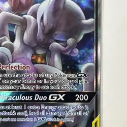 Mewtwo & Mew Tag Team GX SM191 Alternate Full Art Promo Pokemon Card - Image 4