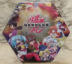2008 BAKUGAN Lot - 15 Battle Brawlers Figures 19 Metal & 19 Reg Cards in Tin Box - Image 2
