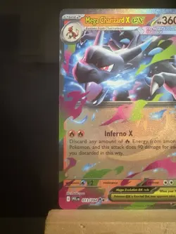 MEGA CHARIZARD X EX 013/094 - Phantasmal Flames Holo NM - Pokemon TCG Card - Image 5