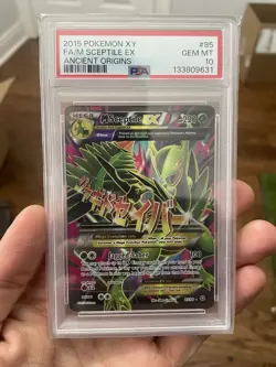 Pokemon Mega Sceptile EX TCG Ultra Rare Card Ancient Origins 85/98 PSA 10 - Image 1