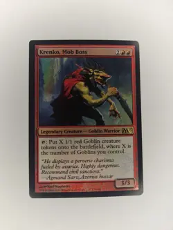 MTG Magic M13 Core Set 2013 Krenko, Mob Boss #138 Foil MP Rare Card - Image 1