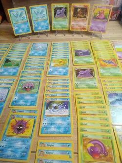 1999 Pokemon Fossil Set Lot Articuno Muk Holo Slowbro 130 Card Lot Vintage LP - Image 1