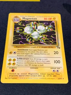 C285 POKEMON TCG MAGNETON 26 NON-HOLO VG-NM CARD FOSSIL - Image 2