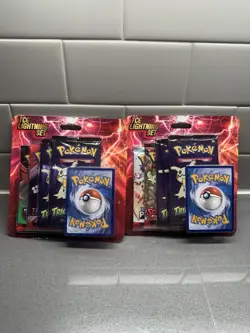 Lot Of 2 - Pokemon TCG Lightning Set 4 Packs + 1 Card Factory Sealed - Image 1