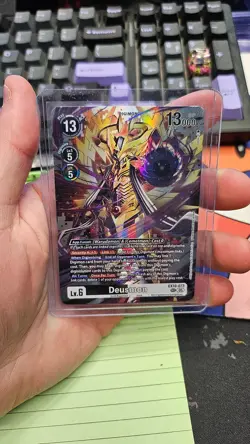 Digimon Card Game Deusmon EX10-073 SEC Secret Rare Sinister Order - Image 1