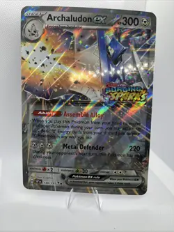 Archaludon EX 130/191 - JUMBO Pokemon Card With Surging Sparks Stamp *NM* - Image 1