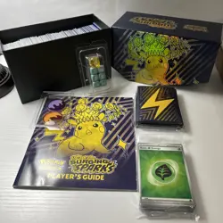 Various Pokemon Card Bulk 450+ Cards In ETB Box With Dice, Coins, Sleeves, &Book - Image 1