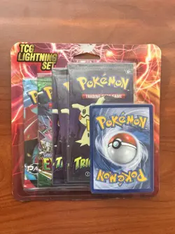 Pokemon TCG Lightning Set 4 Packs +1 Bonus Card Sword & Shield Evolving Skies 97712544540 - Image 1