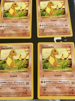 Charmander Base Set Shadowless 46/102 WOTC 1999 Vintage Pokemon Card LP - Image 5