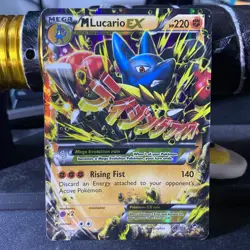 Pokemon TCG M Mega Lucario EX Furious Fists Holo Card 55/111 - Image 1