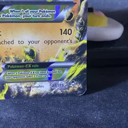 Pokemon TCG M Mega Lucario EX Furious Fists Holo Card 55/111 - Image 2