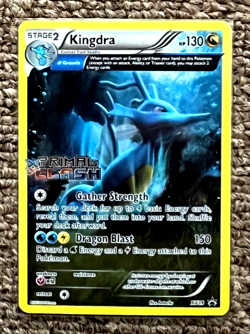 KINGDRA XY39 HOLO PRIMAL CLASH PRE RELEASE PROMO BLACK STAR POKEMON CARD NM - Image 1