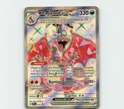 Pokemon TCG Charizard EX SVP 074 Promo Card, Paldean Fates - Image 1