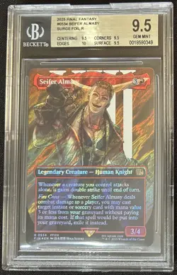 BGS 9.5 Gem Mint Seifer Almasy 534 Surge Foil Final Fantasy MTG - Image 1