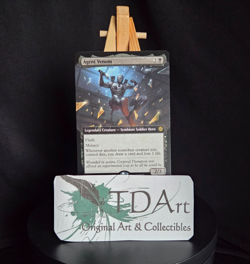 AGENT VENOM ~ NM ~ MTG Magic- 0255 SPM Marvel Spider-Man EXTENDED Art - Image 1