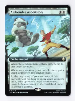 Airbender Ascension (Extended Art) (Foil) MTG Avatar: The Last Airbender (TLA) - Image 1