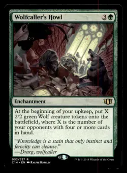 MTG Wolfcaller's Howl LP Light Play Commander 2014 [563] - Image 1