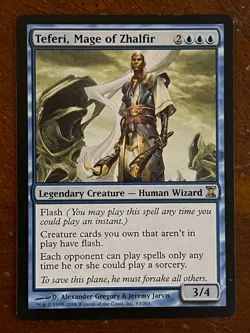 MTG Magic the Gathering Teferi Mage of Zhalfir LP Time Spiral - Image 1