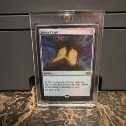 MAGIC THE GATHERING MANA CRYPT FOIL DOUBLE MASTERS 2XM 270 MINT MYTHIC RARE - Image 1