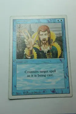 MTG Counterspell x1- -Revised Edition-Mod/Hvy Play - Image 1