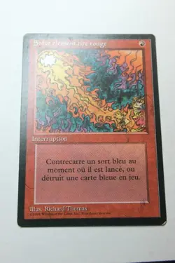 MTG Red Elemental Blast x1- French-Foreign Black Border-Lightly Played - Image 1