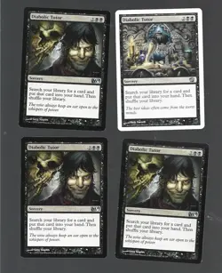MTG Diabolic Tutor (4) PLAYSET 8th,10th,11th - Image 1