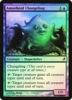 Lorwyn MTG FOIL Amoeboid Changeling Magic - Image 1