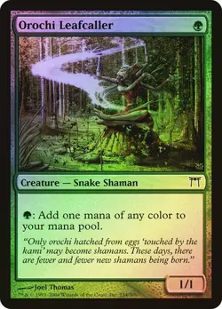 Champions of Kamigawa MTG Foil Orochi Leafcaller Magic - Image 1