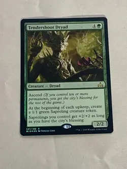 MTG FOIL Tendershoot Dryad Rivals of Ixalan Magic the Gathering - Image 1