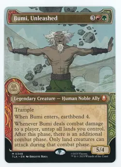 Bumi, Unleashed #0348 (Showcase) MTG Avatar: The Last Airbender Magic - Image 1
