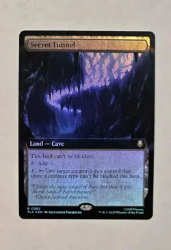 MTG Avatar - Secret Tunnel Extended Art Foil R 0392 - Near Mint - Image 1