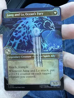 Aang, Swift Savior / Aang and La, Ocean’s Fury FOIL MISPRINT - Avatar Magic Mtg - Image 1