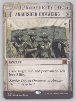 Anguished Unmaking Normal M Outlaws of Thunder Junction: Breaking News 35 NM - Image 1