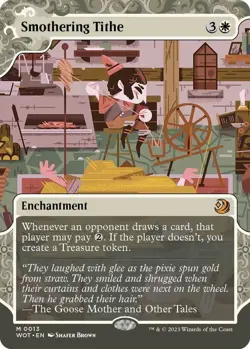 MTG Smothering Tithe Wilds of Eldraine: Enchanting Tales Regular Mythic Rare - Image 1