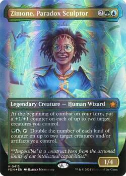 Zimone, Paradox Sculptor (MANA FOIL) Foundations #0412 MYTHIC - Image 1