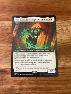 Anti-Venom, Horrifying Healer Spider-Man Extended Art Magic MTG SPM 244 - Image 1