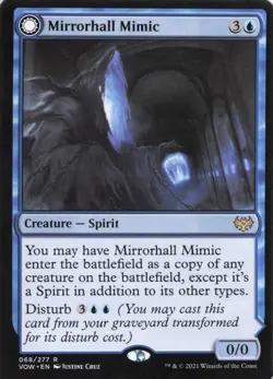 MTG Mirrorhall Mimic (VOW) Innistrad: Crimson Vow Regular Rare 068/277 - Image 1