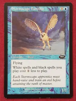 Magic The Gathering PLANESHIFT STORMSCAPE FAMILIAR blue card MTG - Image 1