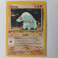 Phanpy - 1st Edition - 43/111 Neo Genesis - Pokemon TCG - 2000 - Image 1