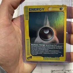 Darkness Energy 142/147 Reverse Holo Aquapolis E Reader Series Rare Pokemon MP - Image 1
