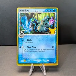 Pokemon TCG Mimikyu Delta Species Holo Promo SWSH136 Celebrations - Image 1