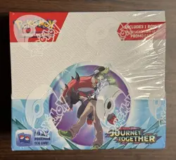 Pokemon TCG: Journey Together ENHANCED Factory Sealed Booster Box + Topper - Image 1