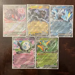 Pokemon Black Bolt and White Flare EX card lot - 5 Cards - NM - Image 1