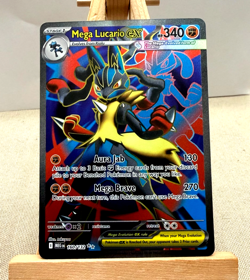 Mega Lucario ex 160/132 Me01:POKEMON CARD Mega Evolution Holo - Image 1