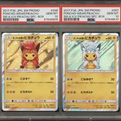 PSA 10 Poncho Wearing Pikachu Vulpix 037-038/Sm-p Promo Pokemon Card Japanese - Image 1