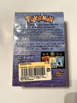 1999 Pokemon Water Blast Jungle Theme Deck FACTORY SEALED w/TAGS, ShadowlessU - Image 2
